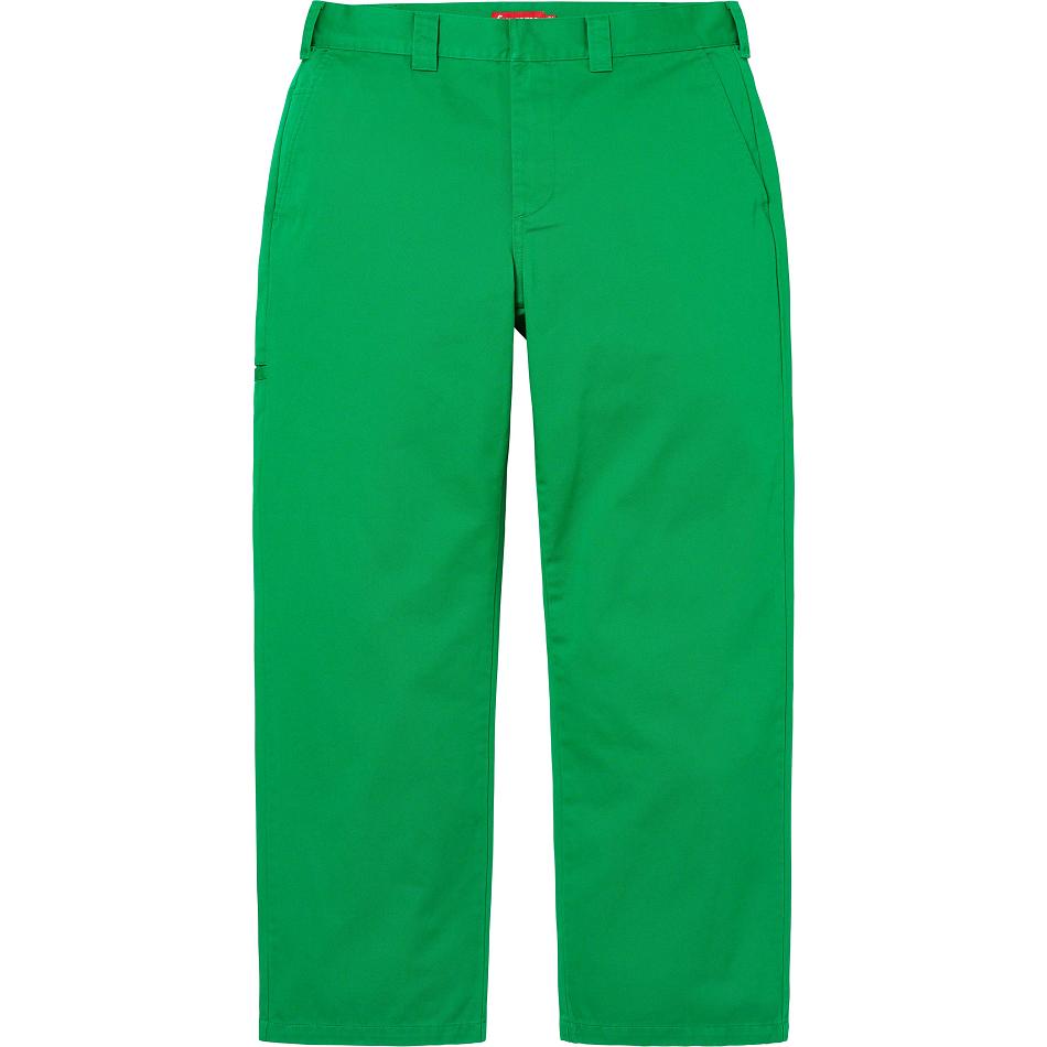 Pantalones Supreme Work Pant Verde | Supreme 211JJ